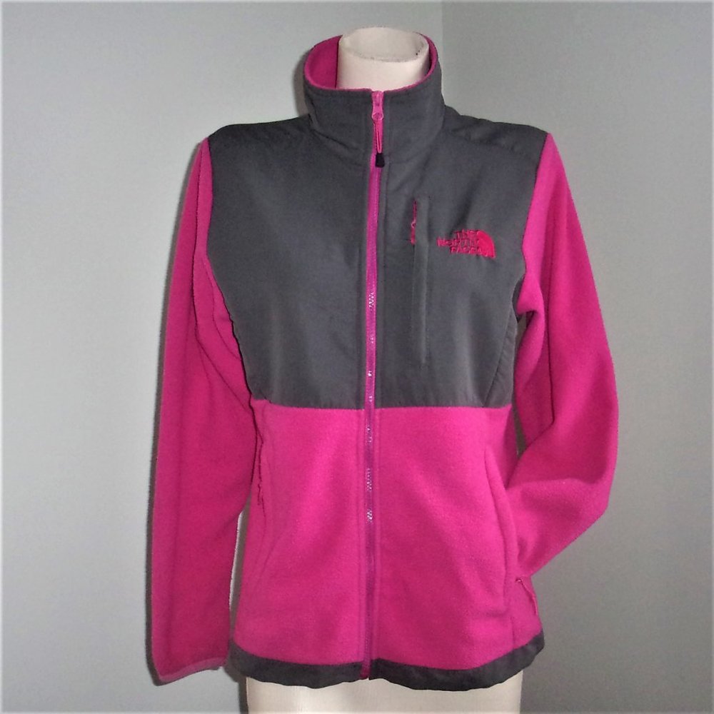 The North Face Zip Up Jacket Sweatshirt Pink S